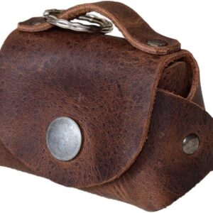 Tiny Handbag with Key Ring Holder Handmade from Full Grain Leather