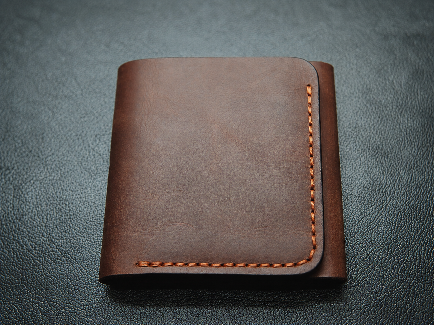 Handmade leather cargo trifold wallet - Image 3