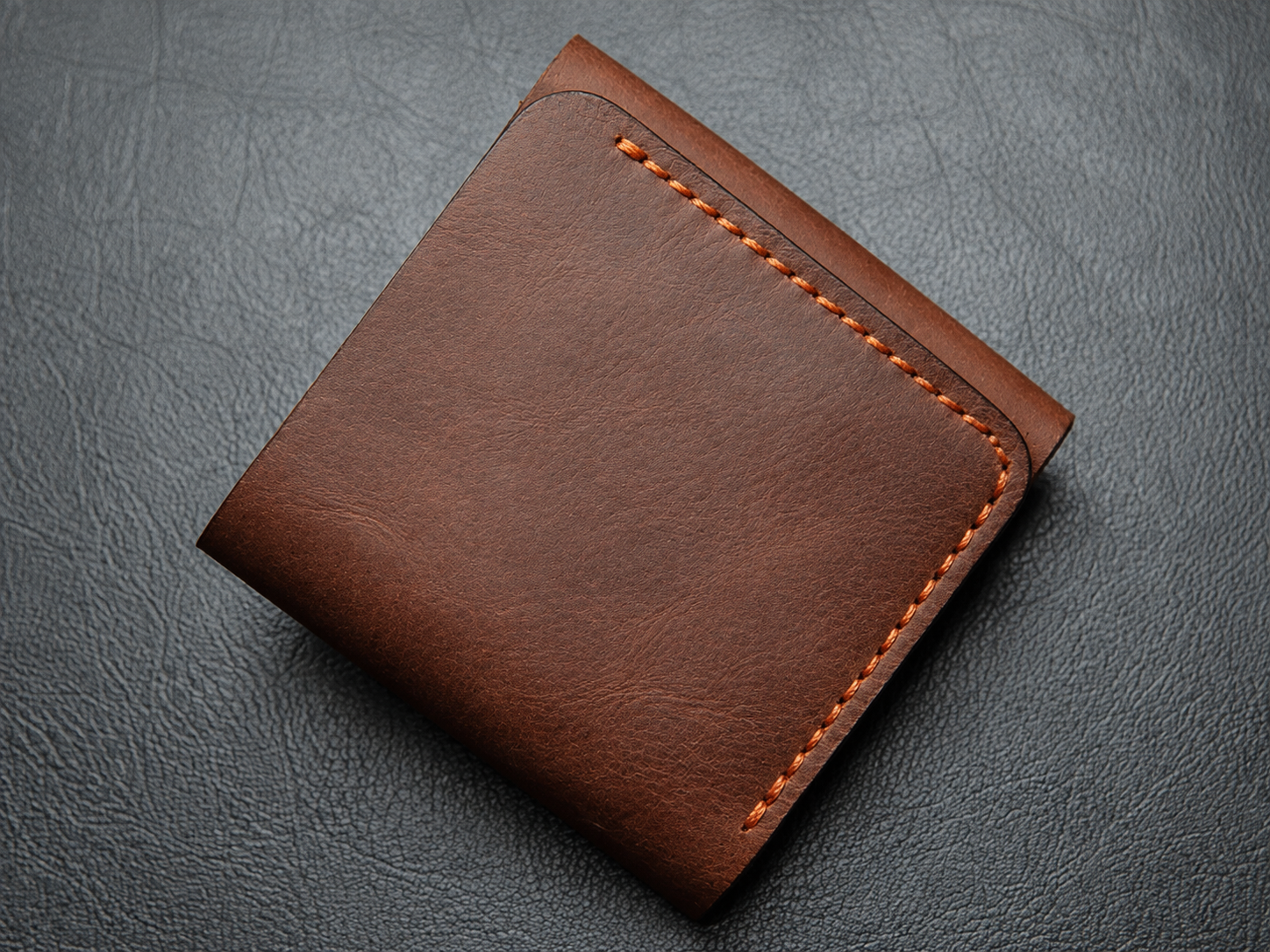 Handmade leather cargo trifold wallet - Image 2