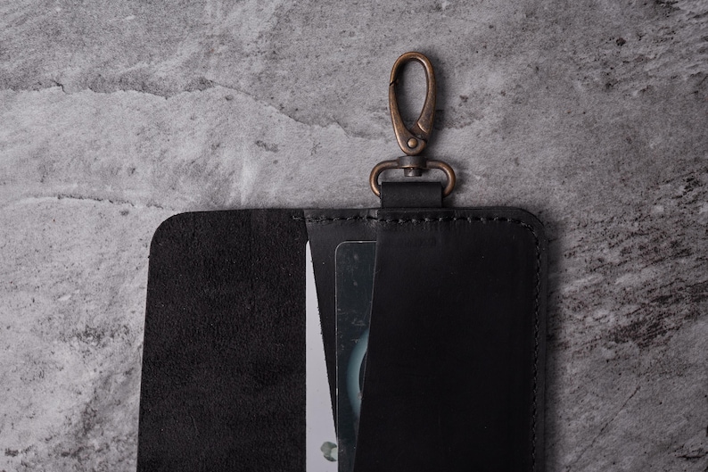 Compact ID Card Holder Organizer Keychain Wallet, Gift for Him, EDC Case - Image 10