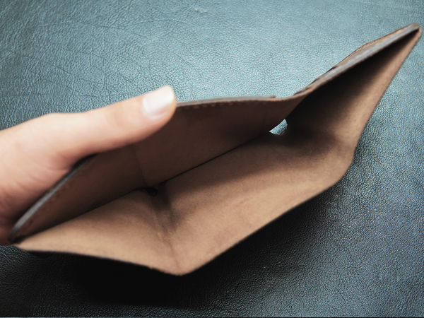 Handmade leather cargo trifold wallet - Image 6