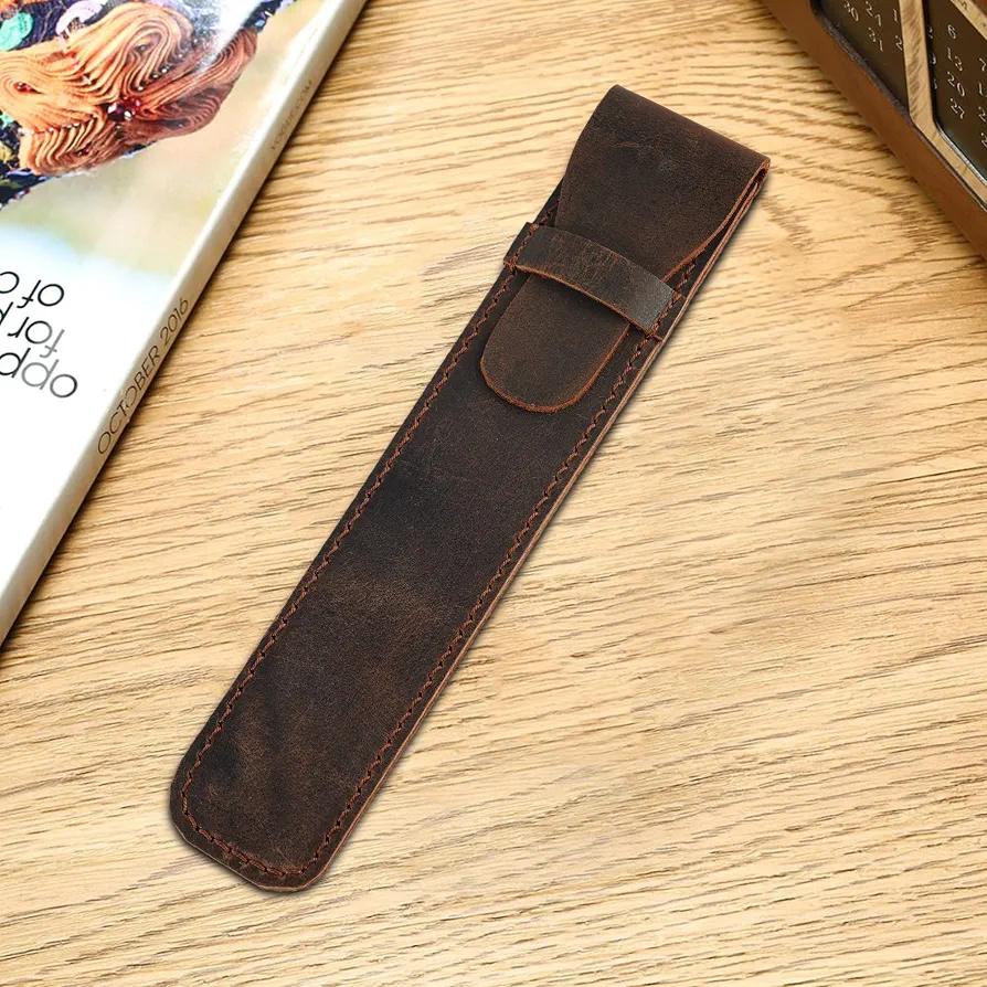 Premium Leather Pencil Holder for Apple Pencil (1st & 2nd Gen) Stylish & Durable Apple Pencil Case - Image 6