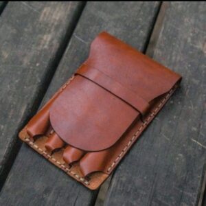 Leather pen holder, 4 Fountain Pen Case – Pen Holder – Tan color