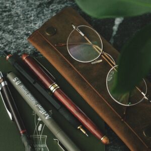 Genuine Leather Pencils and pen Case, Leather pencil holder, Fountain Pen Holder, Gift for coworkers