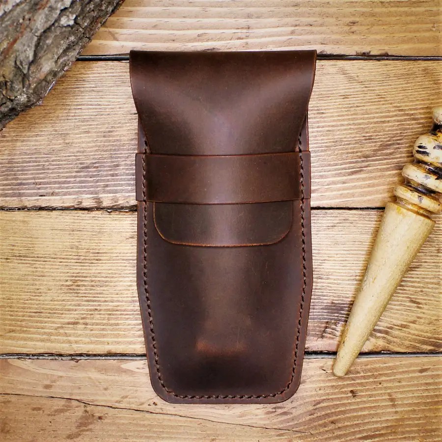 Genuine Leather Watch Case/Watch Pouch, LEATHER HUNTERS watch case for one watch - Image 2