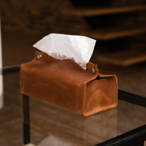 Leather tissue box cover, tissue box cover, Leather tissue box holder, leather tissue box cover, Leather napkin holder